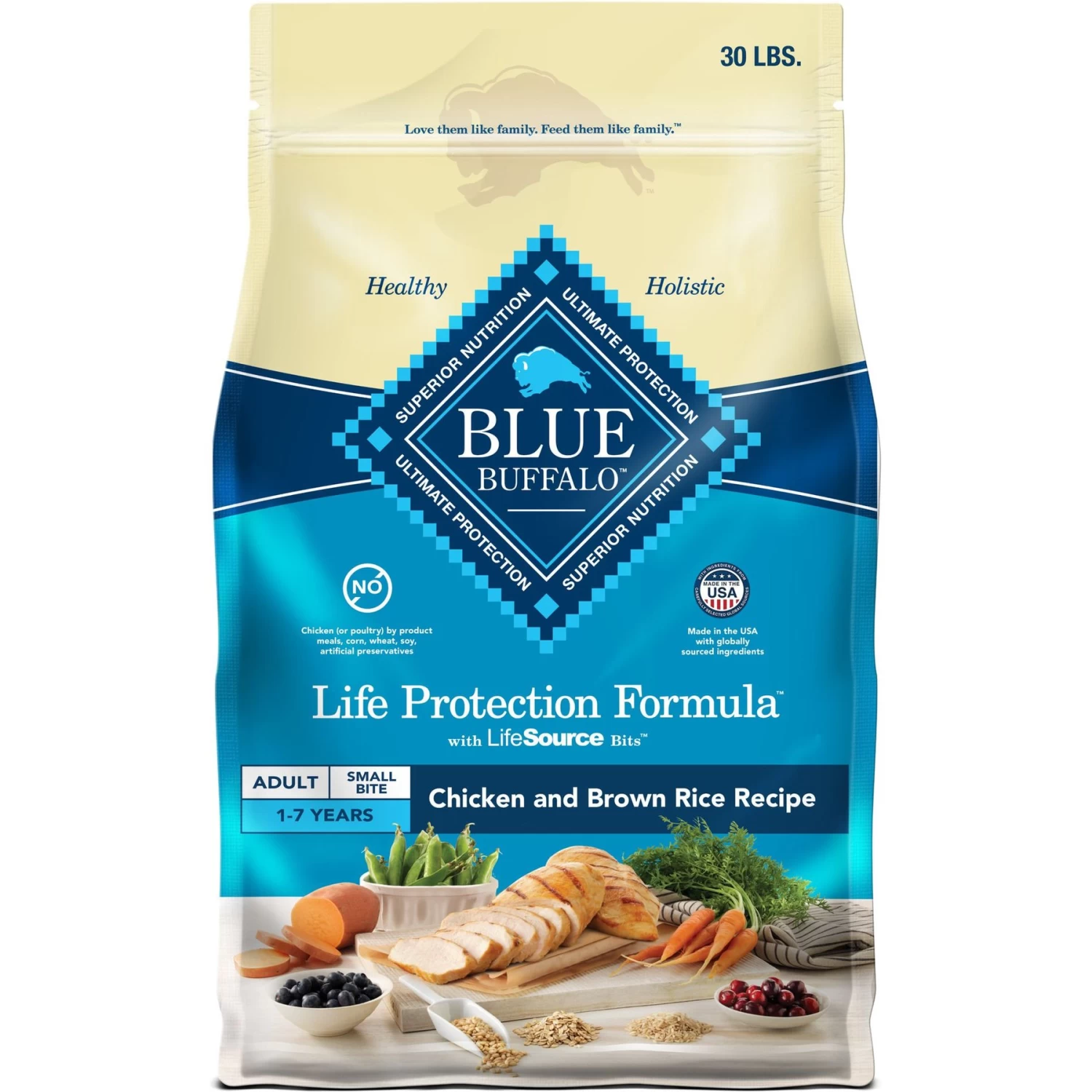 Blue Buffalo Life Protection Formula Small Bite Adult Chicken & Brown Rice Recipe Dry Dog Food