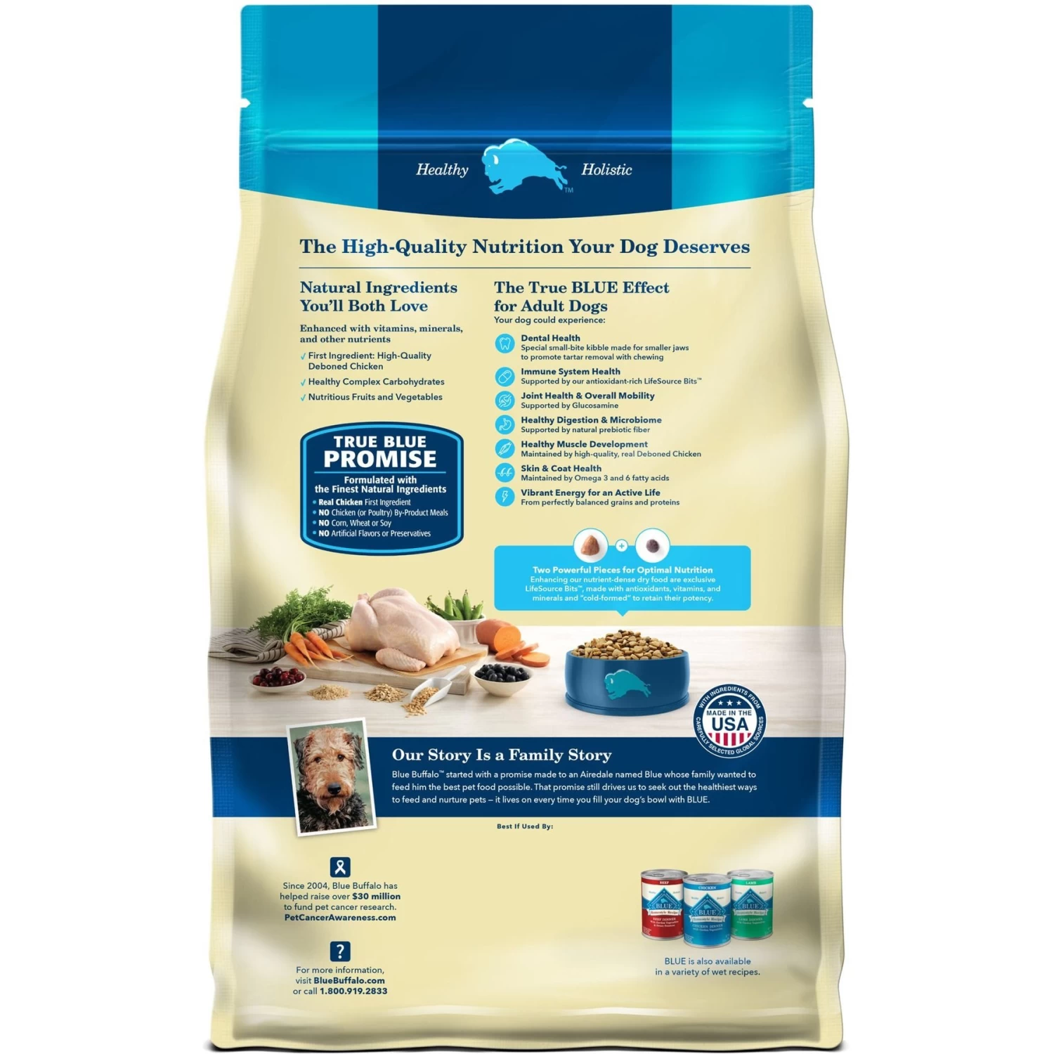 Blue Buffalo Life Protection Formula Small Bite Adult Chicken & Brown Rice Recipe Dry Dog Food - Image 2