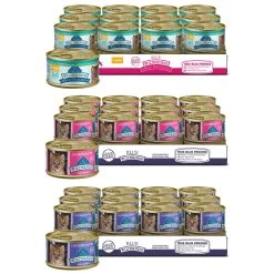Blue Buffalo Wilderness Kitten Salmon Grain-Free Canned Cat Food + 2 Items