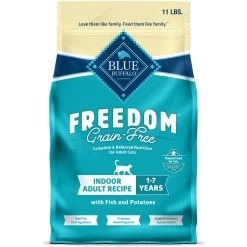 Blue Buffalo Freedom Indoor Adult Fish Recipe Grain-Free Dry Cat Food