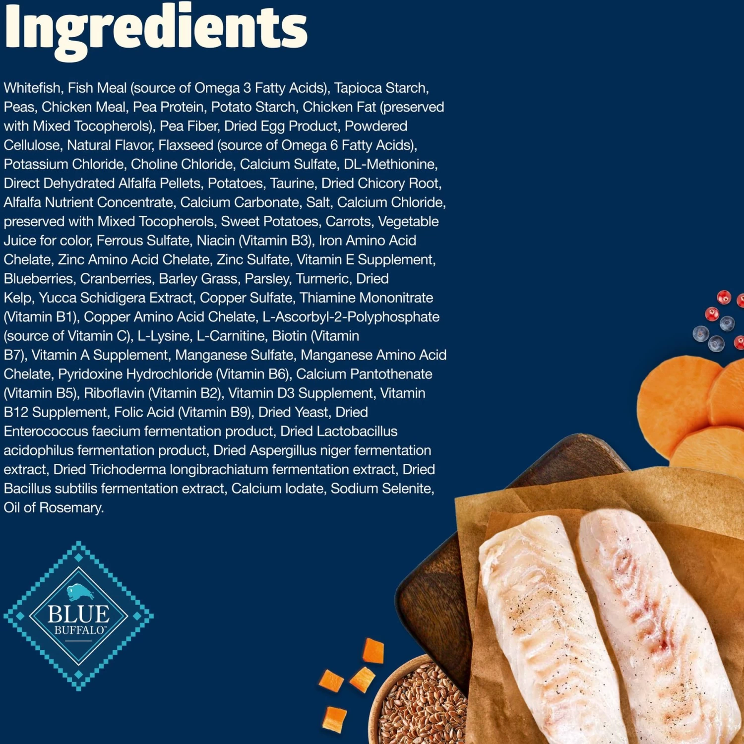 Blue Buffalo Freedom Indoor Adult Fish Recipe Grain-Free Dry Cat Food - Image 4