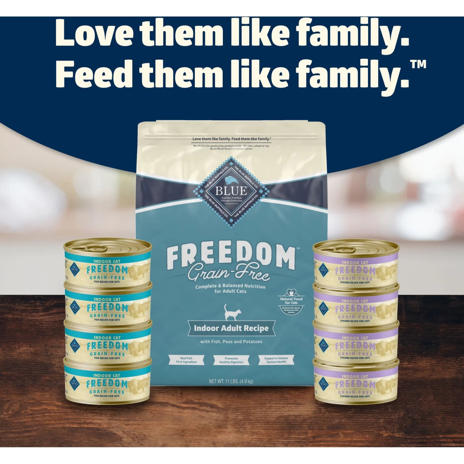 Blue Buffalo Freedom Indoor Adult Fish Recipe Grain-Free Dry Cat Food - Image 8