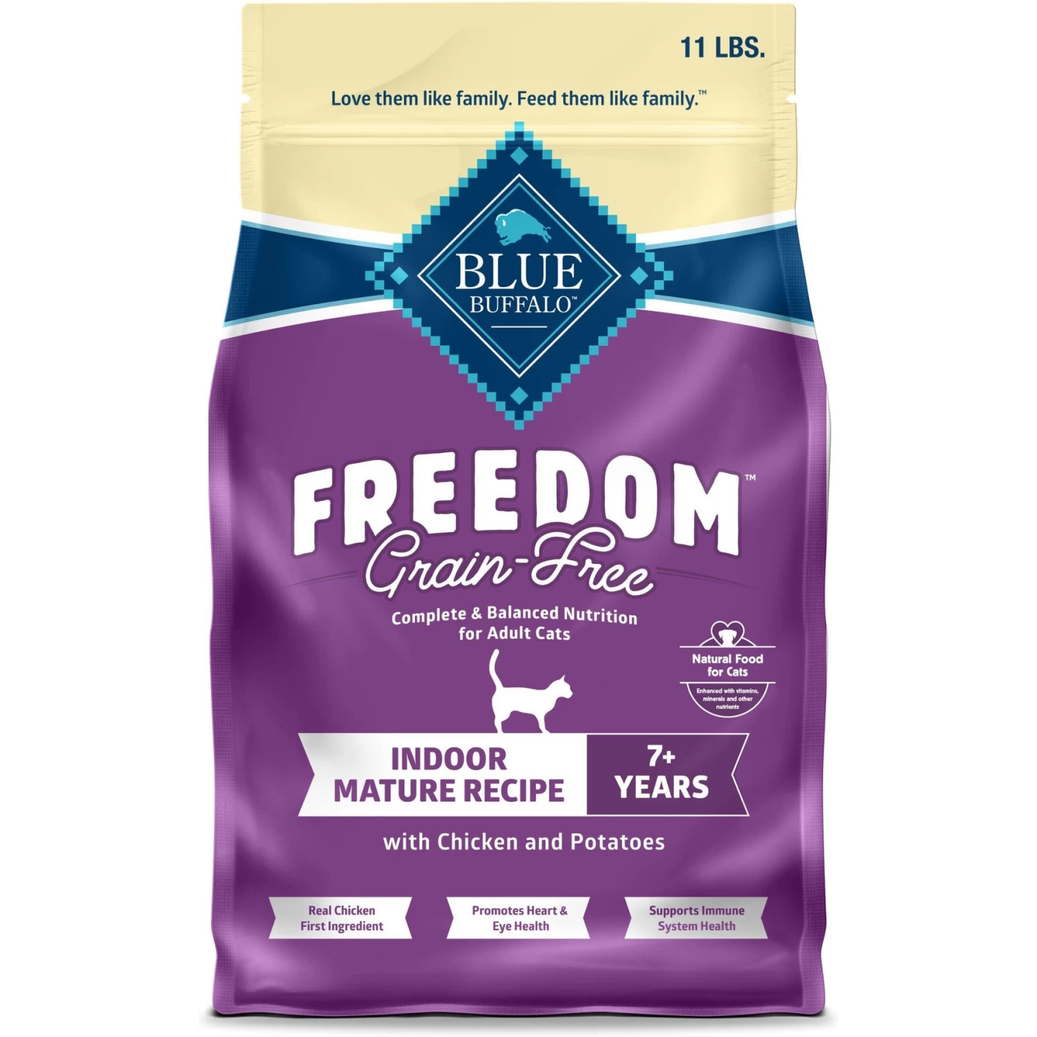 Blue Buffalo Freedom Indoor Mature Chicken Recipe Grain-Free Dry Cat Food