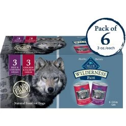 Blue Buffalo Wilderness Beef & Salmon Variety Pack Wet Dog Food