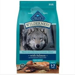 Blue Buffalo Wilderness Large Breed Adult High Protein Natural Salmon & Wholesome Grains Dry Dog Food, 28-lb Bag