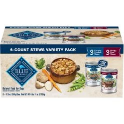 Blue Buffalo's Stew Chicken & Beef Variety Pack Wet Dog Food