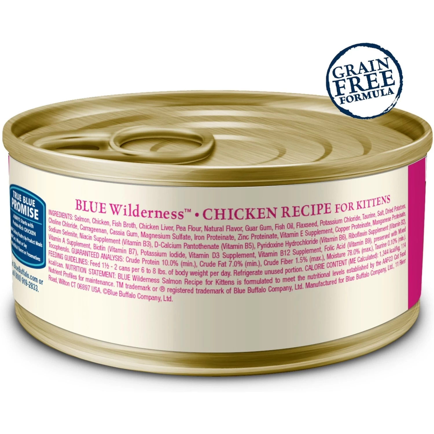 Blue Buffalo Wilderness Kitten Salmon Grain-Free Canned Cat Food - Image 2