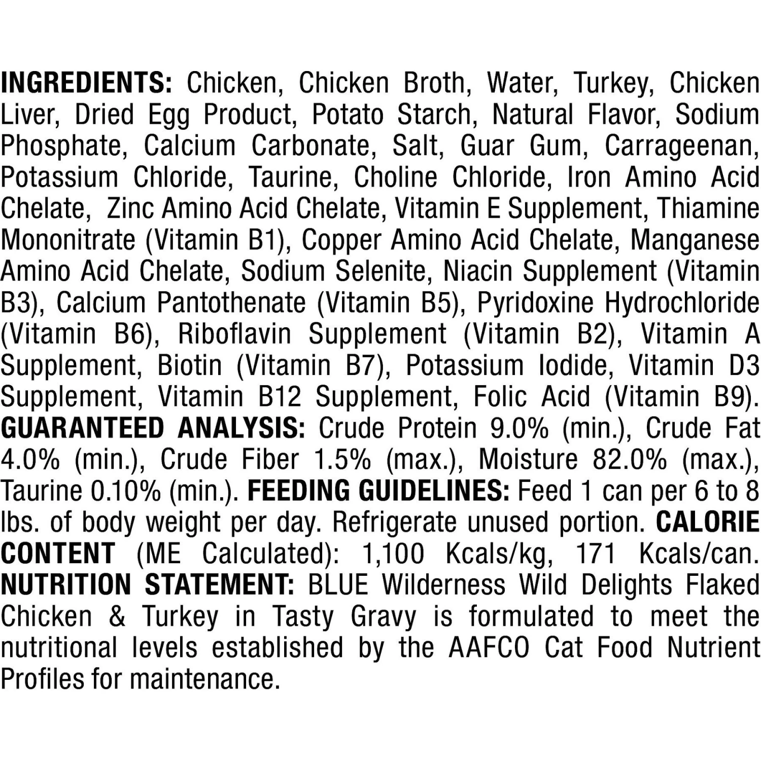 Blue Buffalo Wilderness Wild Delights Flaked Chicken & Turkey Grain-Free Canned Cat Food - Image 3