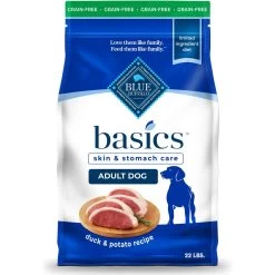 Blue Buffalo Basics Skin & Stomach Care Grain-Free Formula Duck & Potato Recipe Adult Dry Dog Food