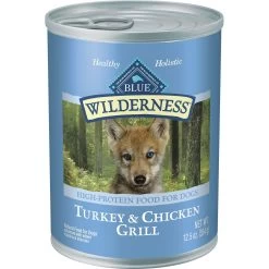 Blue Buffalo Wilderness Turkey & Chicken Grill Grain-Free Puppy Canned Dog Food