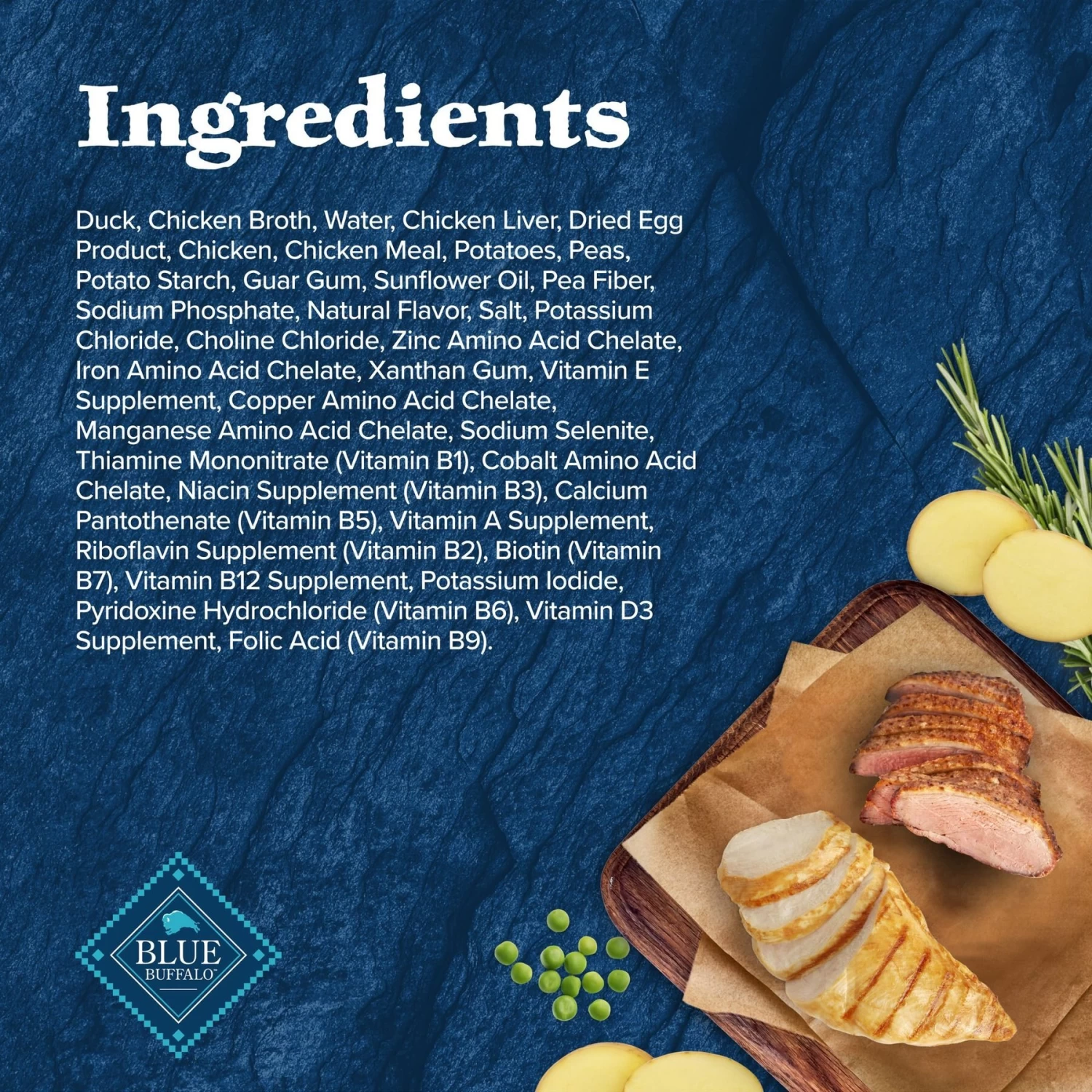 Blue Buffalo Wilderness Wolf Creek Stew Hearty Duck Stew Grain-Free Adult Canned Dog Food - Image 5