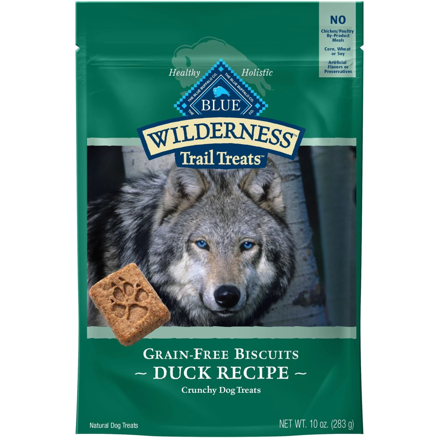 Blue Buffalo Wilderness Healthy Weight Adult High Protein Natural Chicken & Wholesome Grains Dry Dog Food & Blue Buffalo Wilderness Trail Treats Grain-Free Duck Biscuits Dog Treats - Image 6