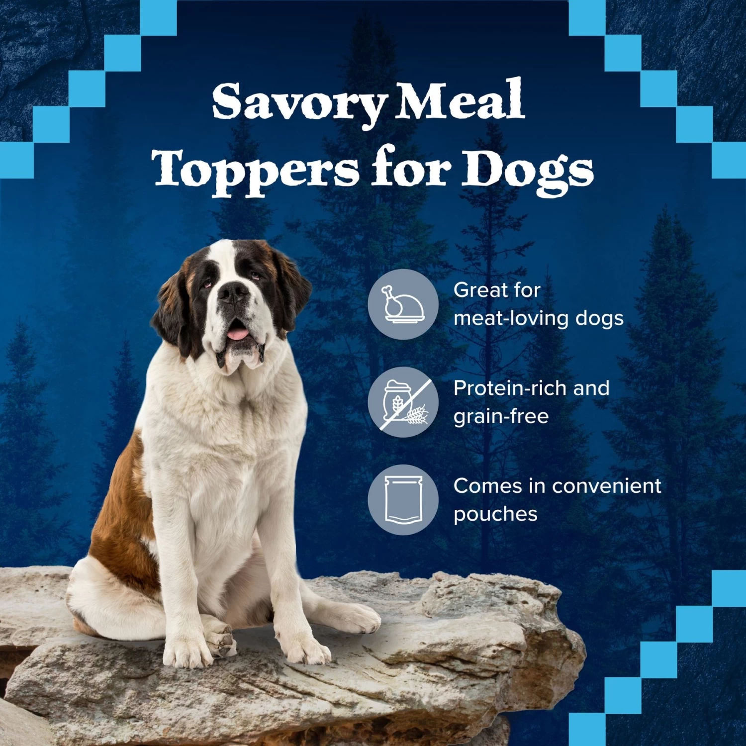 Blue Buffalo Wilderness Trail Toppers Wild Cuts Chunky Chicken Bites In Hearty Gravy Grain-Free Dog Food Topper - Image 4
