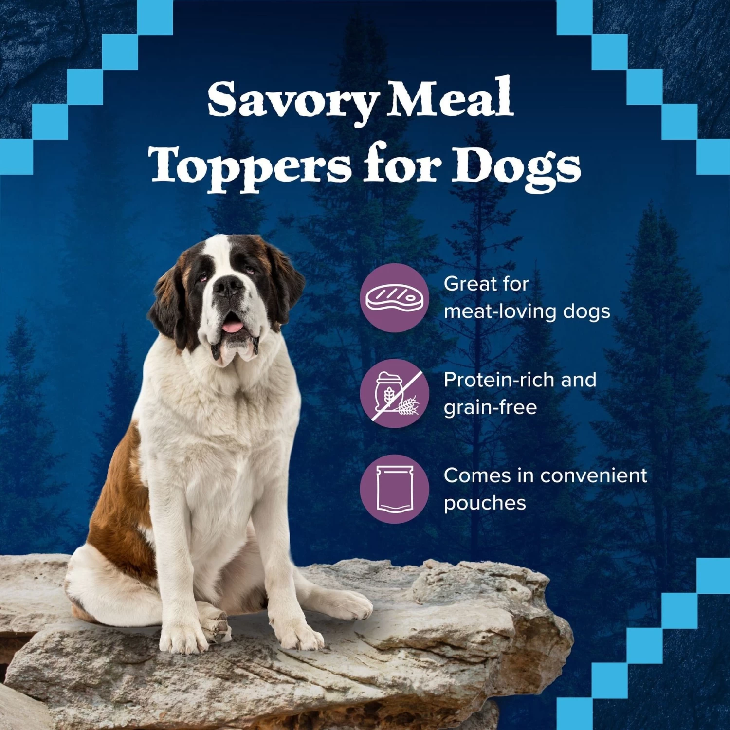 Blue Buffalo Wilderness Trail Toppers Wild Cuts Chunky Beef Bites In Hearty Gravy Grain-Free Dog Food Topper - Image 4