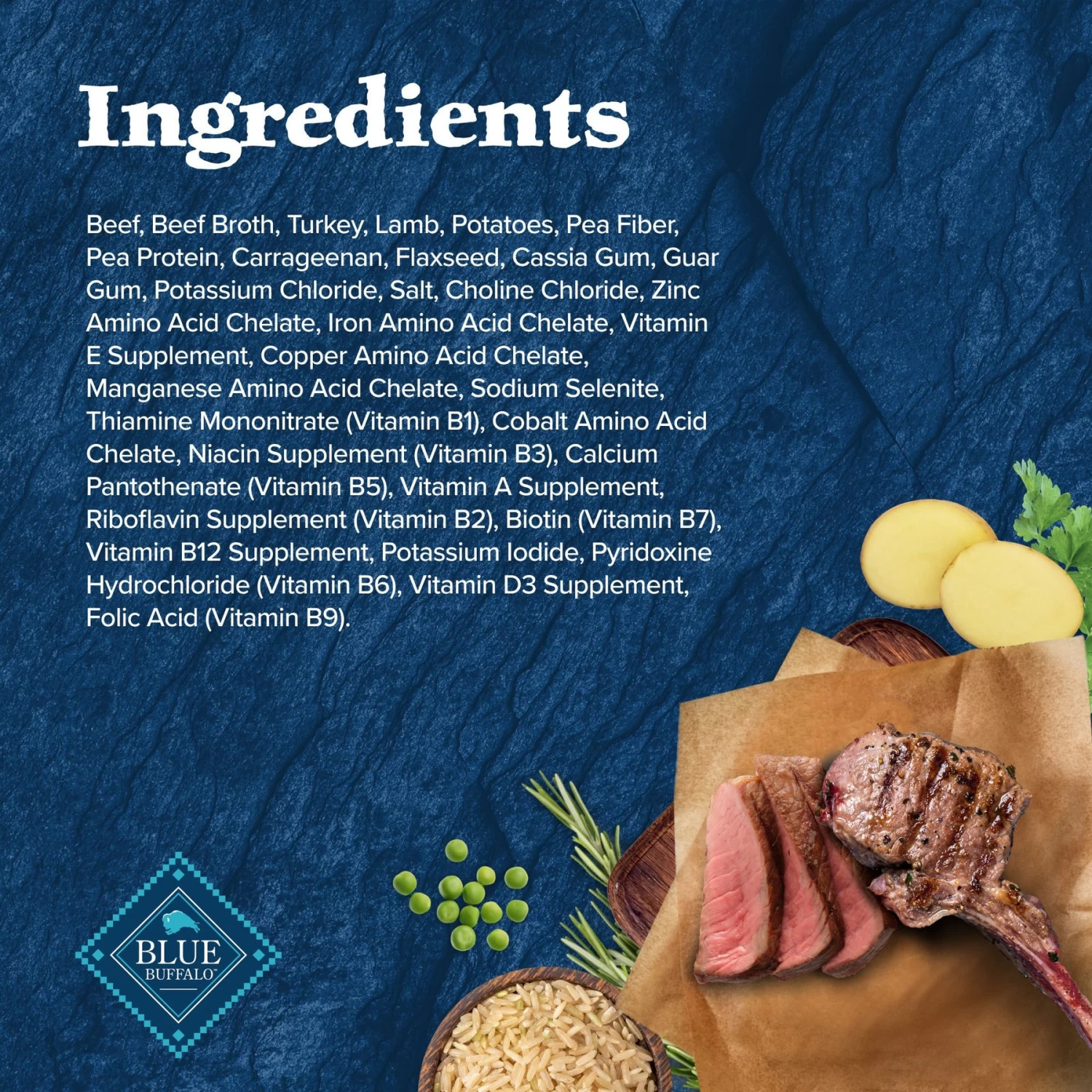 Blue Buffalo Wilderness Rocky Mountain Recipe Red Meat Dinner Senior Grain-Free Canned Dog Food - Image 5