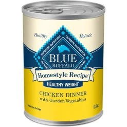 Blue Buffalo Homestyle Recipe Healthy Weight Chicken Dinner With Garden Vegetables & Brown Rice Canned Dog Food
