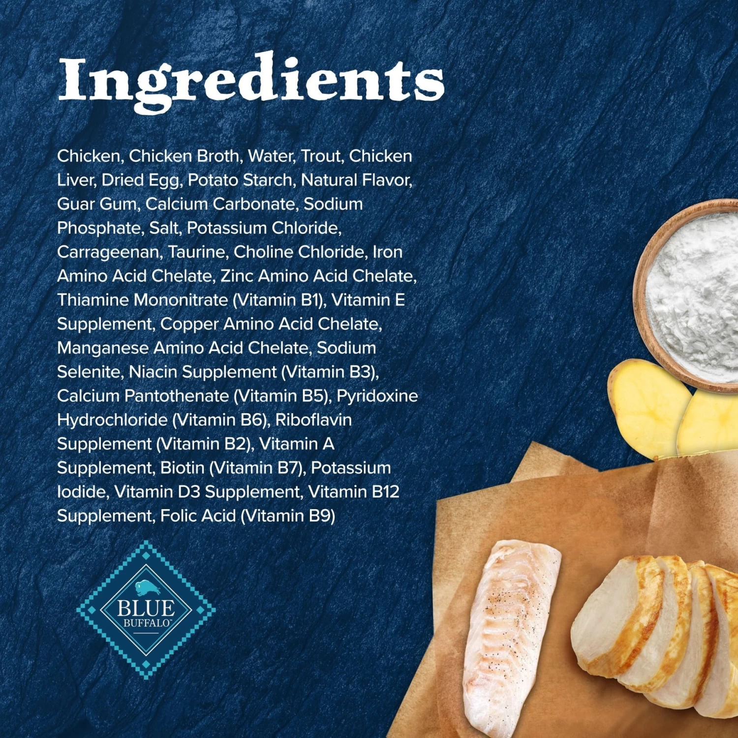 Blue Buffalo Wilderness Wild Delights Minced Chicken & Trout In Tasty Gravy Grain-Free Canned Cat Food - Image 5