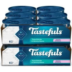 Blue Buffalo Tastefuls Natural Tender Morsels Tuna Entree Wet Cat Food, 3-oz Can, Case Of 12