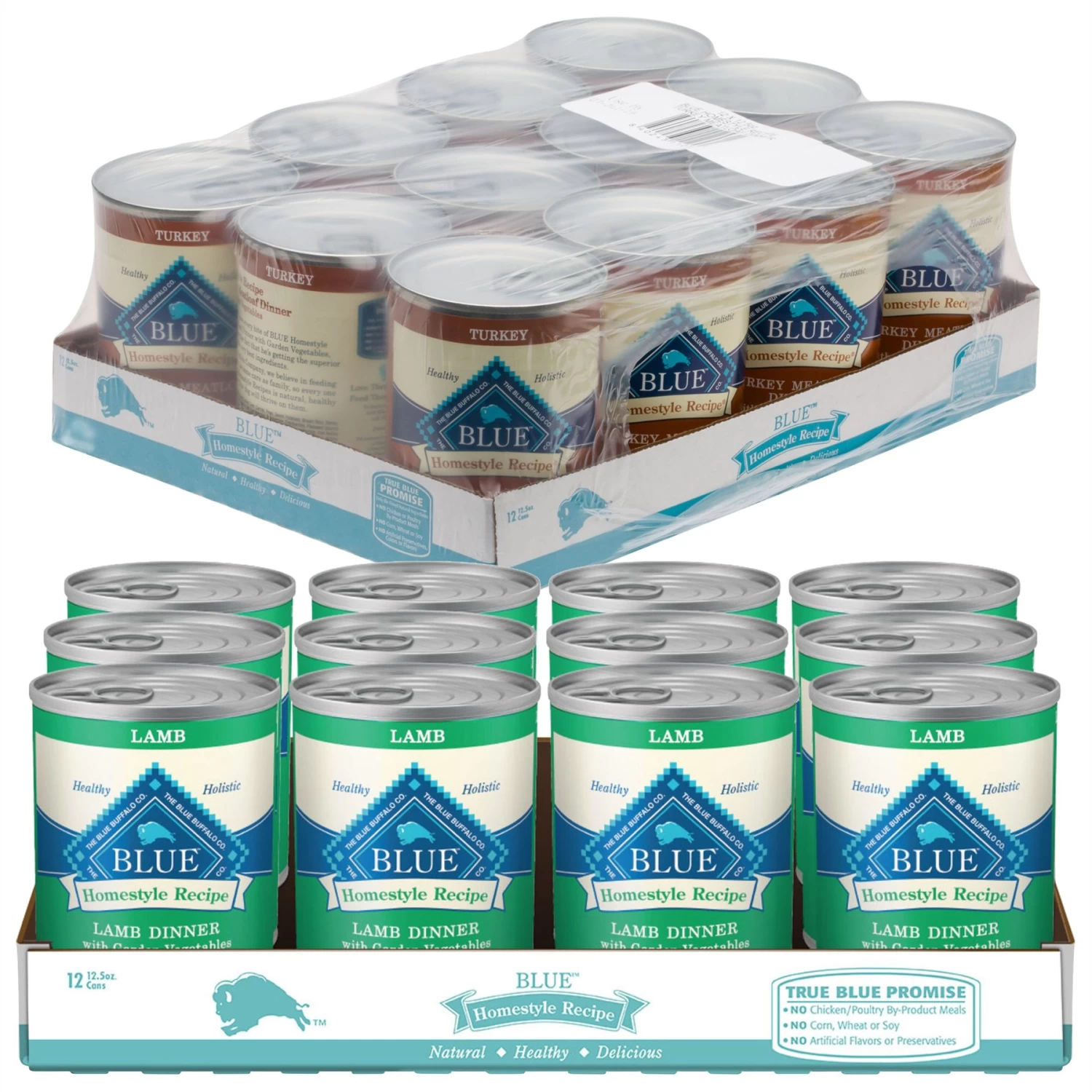 Blue Buffalo Homestyle Recipe Turkey Meatloaf Dinner With Garden Vegetables Canned Dog Food & Blue Buffalo Homestyle Recipe Lamb Dinner With Garden Vegetables Canned Dog Food