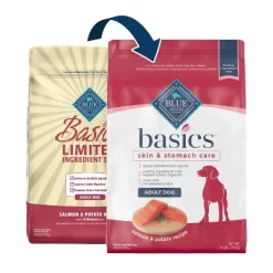 Blue Buffalo Basics Limited Ingredient Diet Salmon & Potato Recipe Adult Dry Dog Food