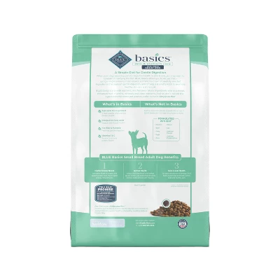 Blue Buffalo Basics Skin & Stomach Care Grain Free Natural Lamb & Potato Recipe Small Breed Dry Dog Food - 11lbs - Image 2