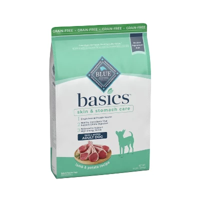 Blue Buffalo Basics Skin & Stomach Care Grain Free Natural Lamb & Potato Recipe Small Breed Dry Dog Food - 11lbs - Image 5