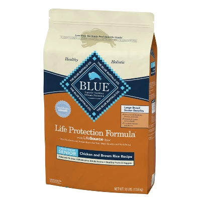 Blue Buffalo Life Protection Chicken & Brown Rice Recipe Large Breed Senior Dry Dog Food - 30lbs - Image 7