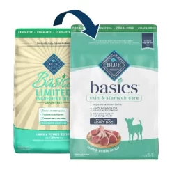 Blue Buffalo Basics Skin & Stomach Care Grain Free Natural Lamb & Potato Recipe Small Breed Dry Dog Food - 11lbs