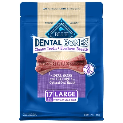 Blue Buffalo Dental Bones Large Natural Chew Dog Treats - Image 4