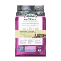 Blue Buffalo Wilderness High Protein Natural Small Breed Adult Dry Dog Food Plus Wholesome Grains With Chicken - 4.5lbs